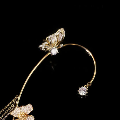 1 Set | GemstoneBeauties™ Schmetterling Zirkon Ohrringe