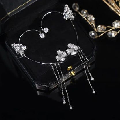 1 Set | GemstoneBeauties™ Schmetterling Zirkon Ohrringe