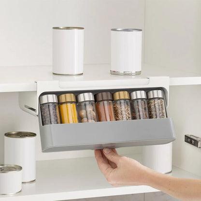 GlideShelf - Hängeregal für Gewürze mit leicht ausziehbarer Schublade